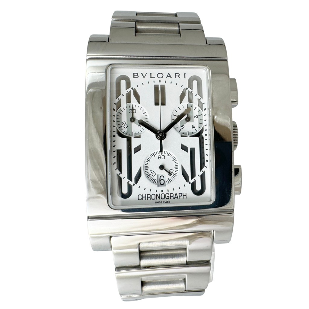 ブルガリ　レッタンゴロ　RTC49S　メンズ BVLGARI（ブルガリ） レッタンゴロ RTC49S クロノグラフ 中古 メンズ
