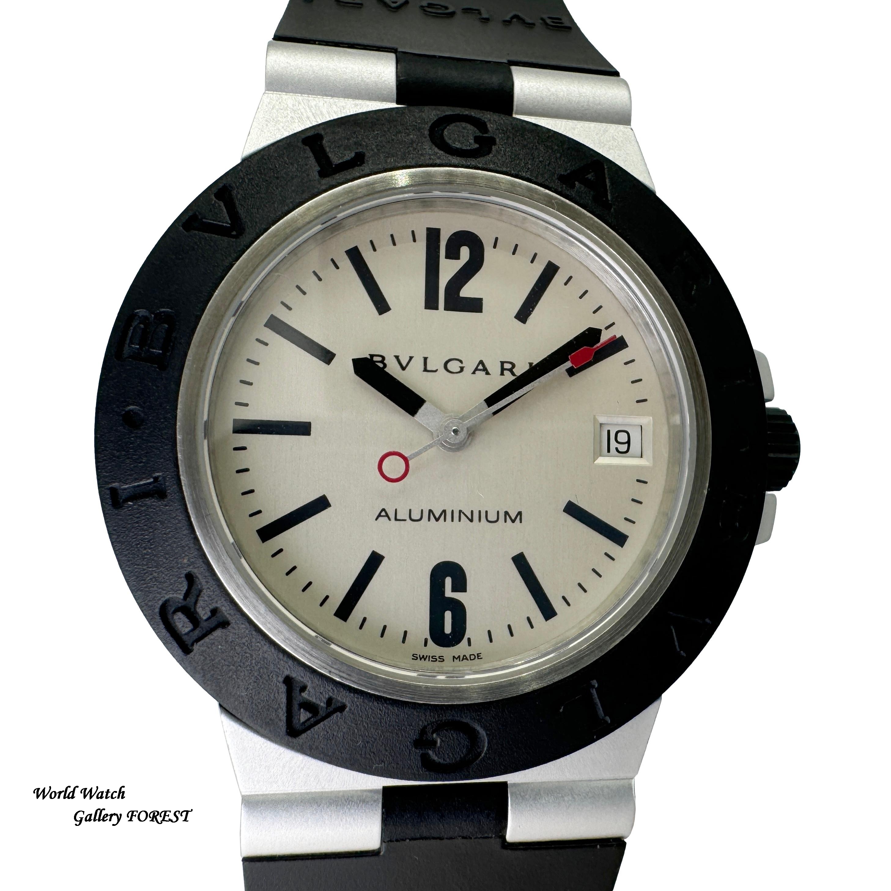BVLGARI アルミニウム　AL38A　自動巻きラバーベルト BVLGARI（ブルガリ） アルミニウム AL38A 中古 メンズ腕時計 自動巻き
