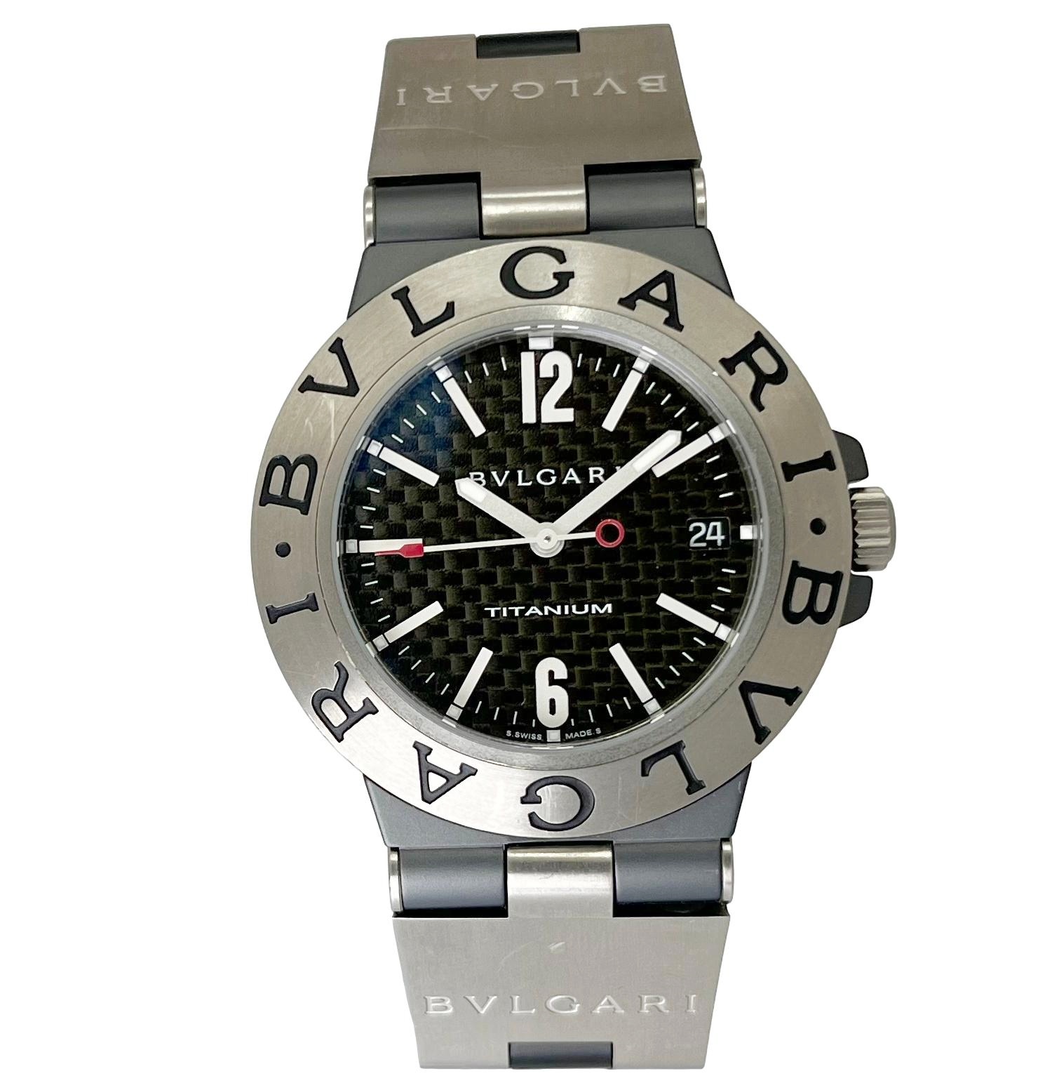ブルガリBVLGARIディアゴノチタニウムTI38TA L11286 38mm BVLGARI（ブルガリ） ディアゴノ チタニウム TI38TA 中古 メンズ