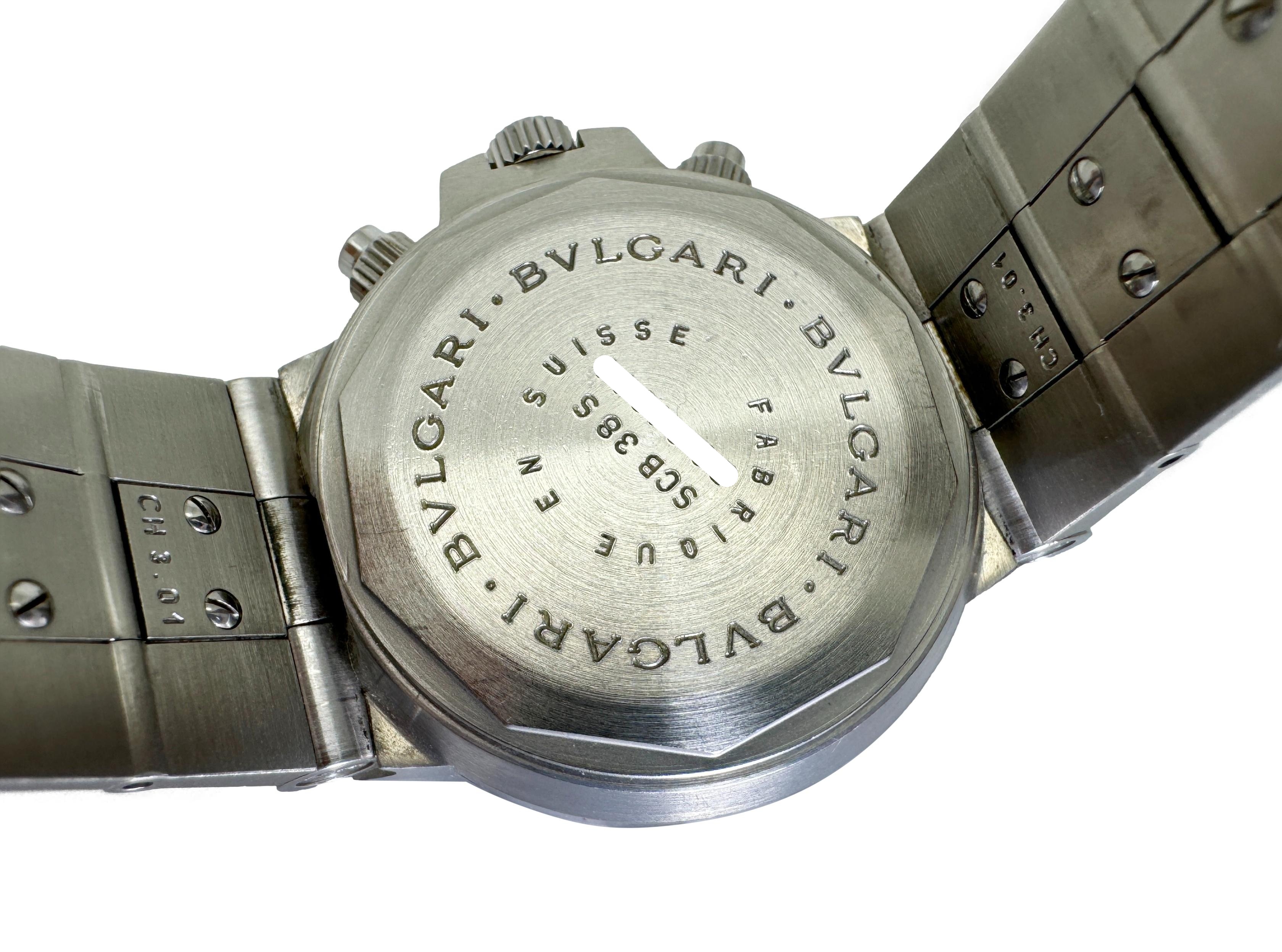 BVLGARI ブルガリ ディアゴノ スクーバ 中古 メンズ 腕時計 SCB38S 