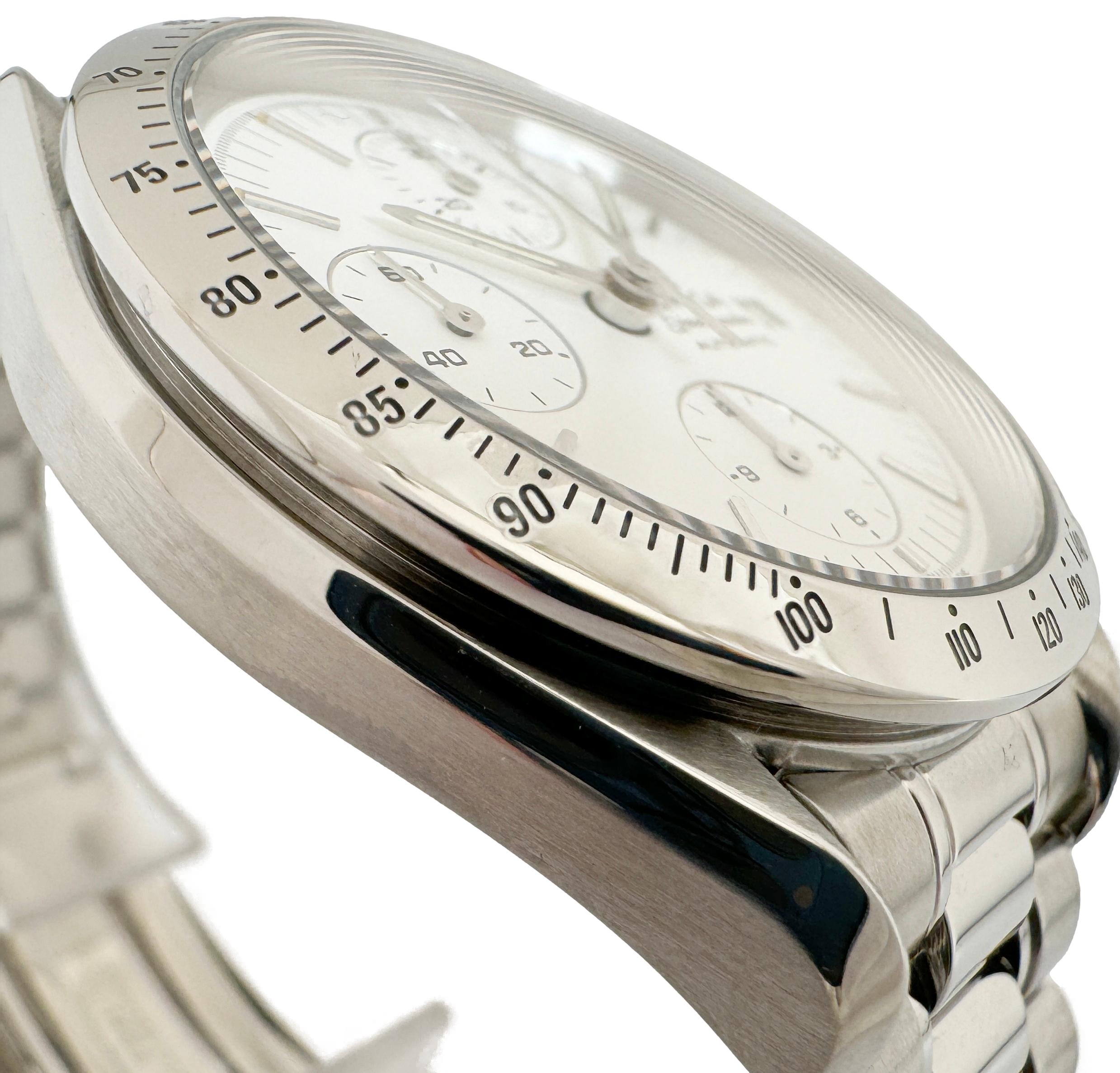 オメガ スピードマスター デイト 3511.20 中古 メンズ 腕時計 クロノグラフ 自動巻き 白 外装仕上げ