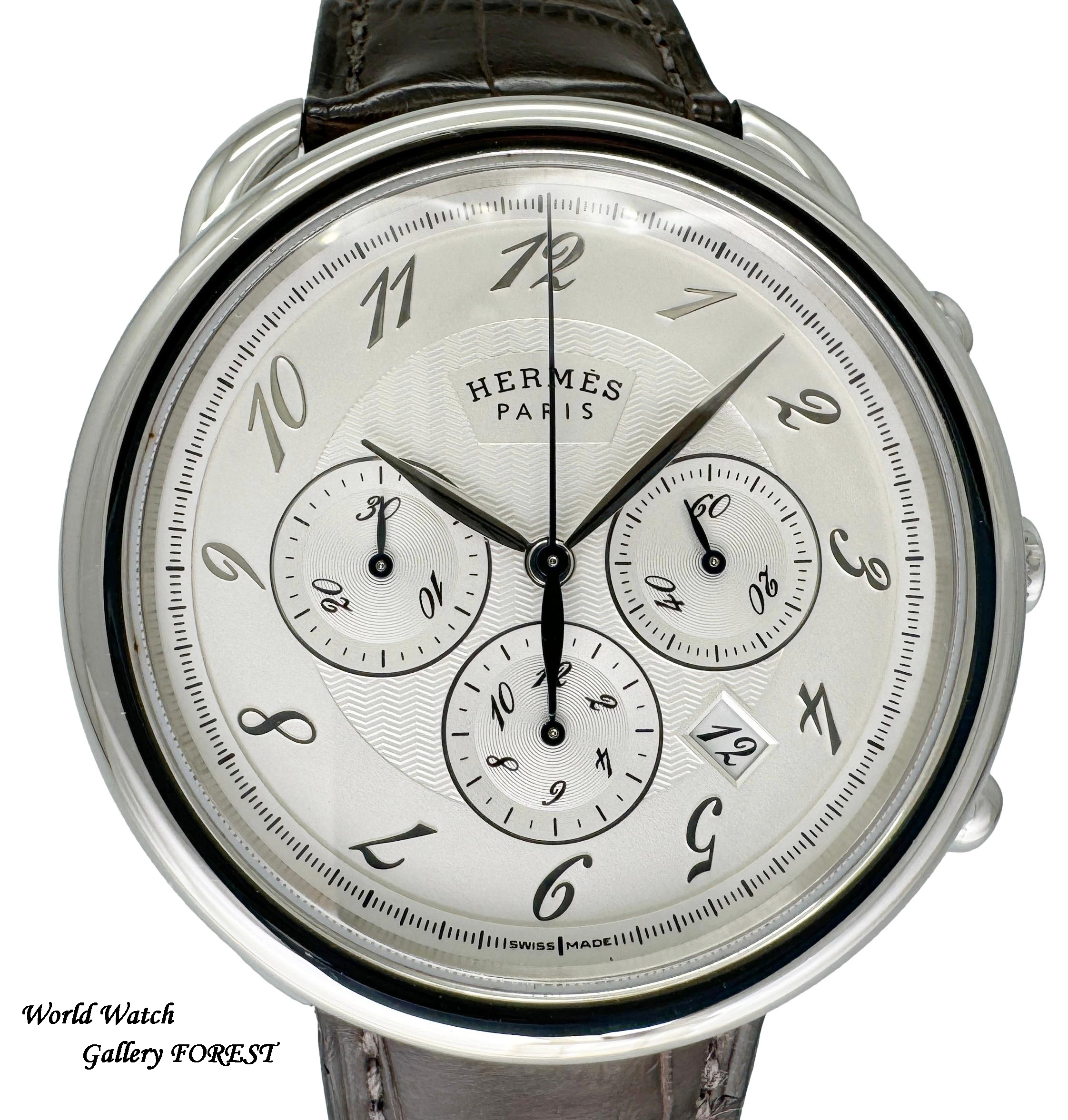 HERMES（エルメス） アルソー AR4.910 クロノグラフ 中古 メンズ腕時計