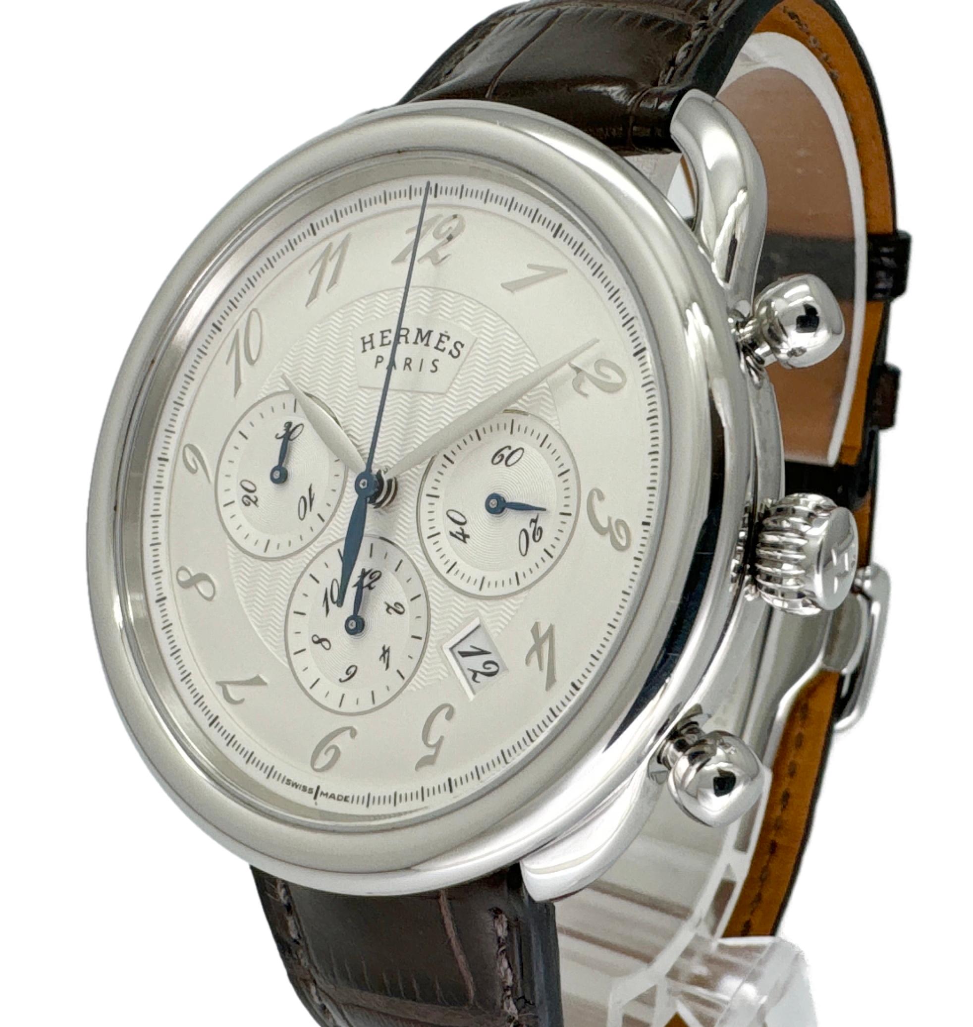 HERMES（エルメス） アルソー AR4.910 クロノグラフ 中古 メンズ腕時計