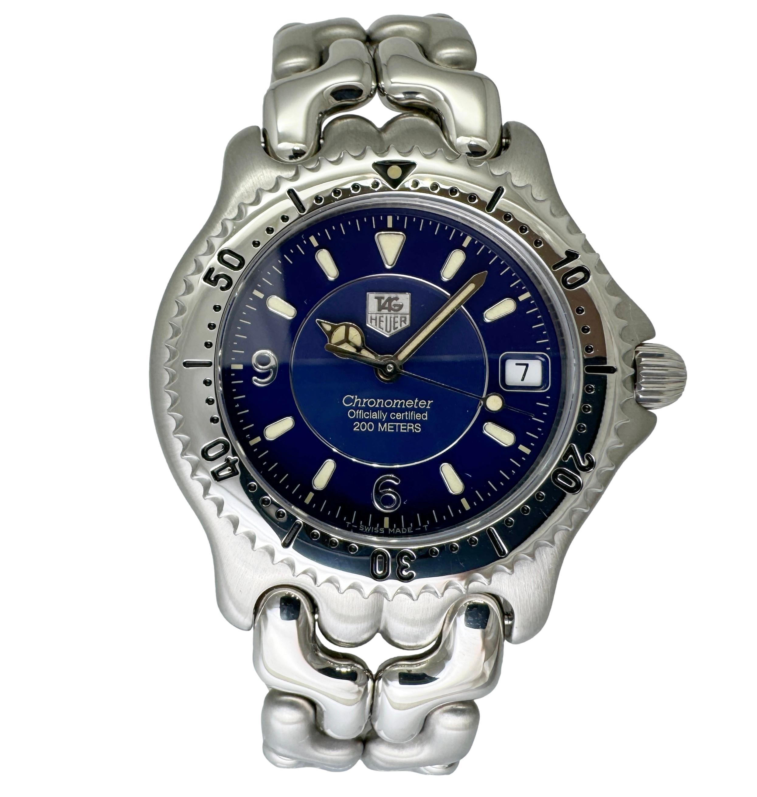 TAG Heuer プロフェッショナル（ジャンク）＋ベルト駒（未使用）電池交換済 TAG HEUER（タグ・ホイヤー） プロフェッショナル200M セル WG5114-P0