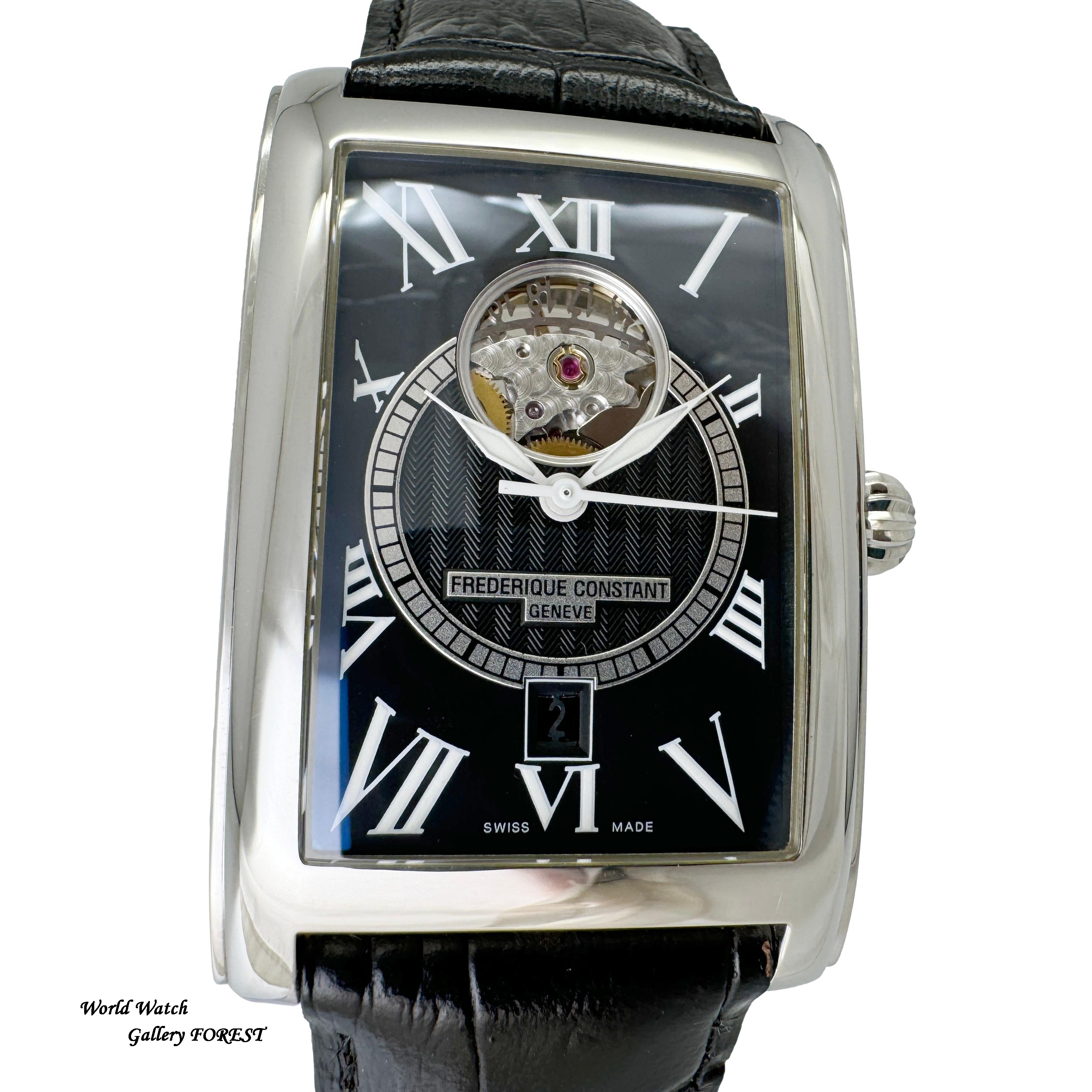 【FREDERIQUE CONSTANT/フレデリック・コンスタント】 カレ ハートビート 315BS4C26B  スケルトン 腕時計 ステンレススチール 自動巻き/オートマ 黒文字盤 メンズ【中古】【真子質店】【GD】【IxxI】 FREDERIQUE CONSTANT（フレデリック・コンスタント） クラシック カレ