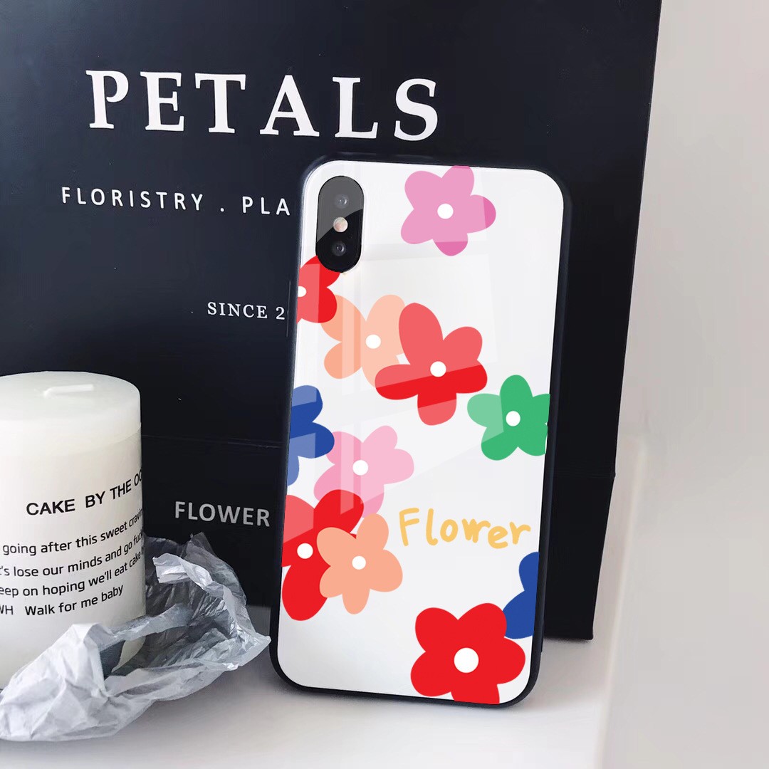 iphone11 ケース 花柄 大理石 背面ガラス おしゃれ iPhone8 7 SE2