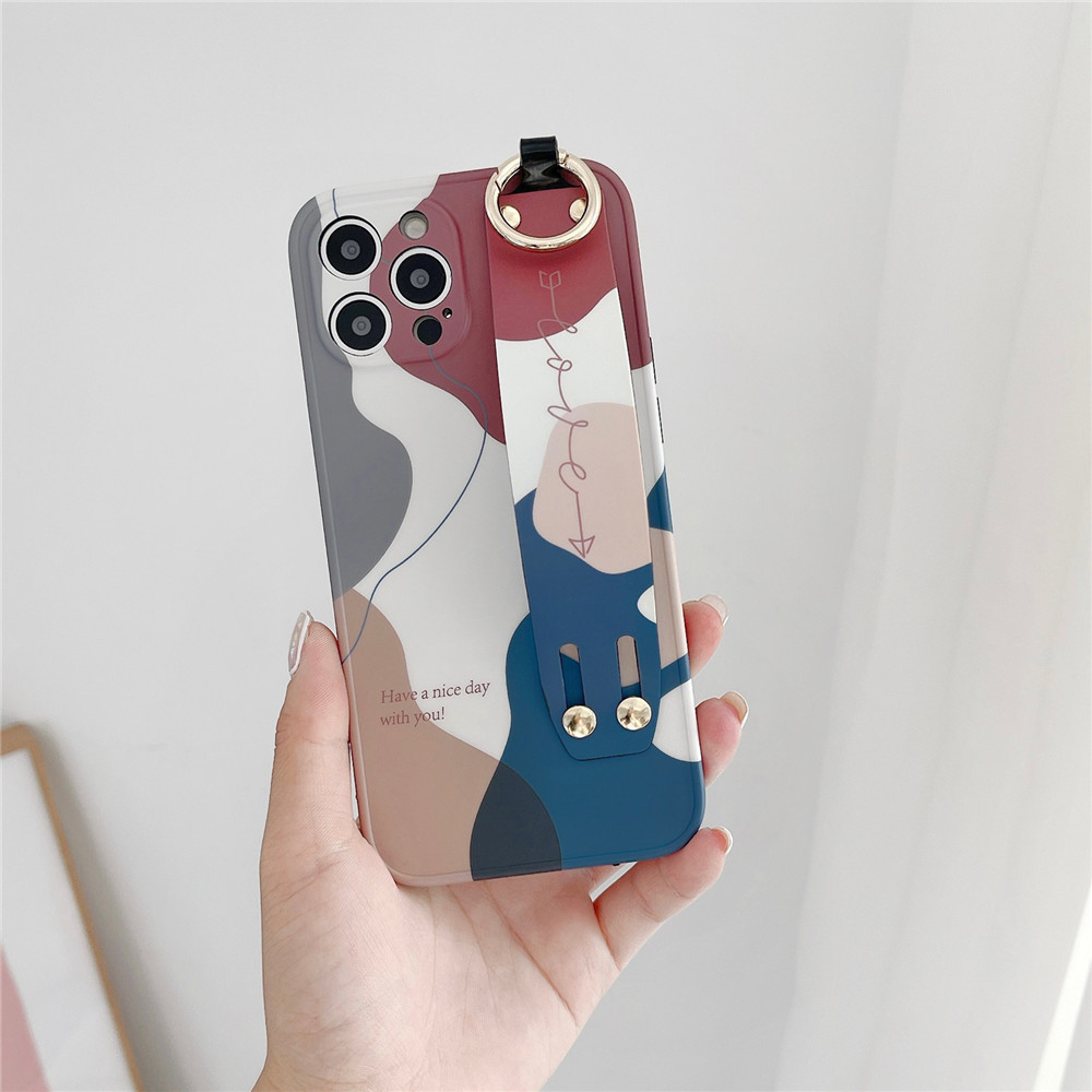R　/リング付!カラフルフラワーが可愛い♪iPhone14/13 iPhone 14 Proケース リング付 Pro Maxカバー 軽量 花柄 13