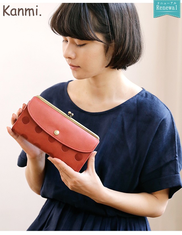 kanmi 長財布 レディース キャンディルーフ ロングウォレット