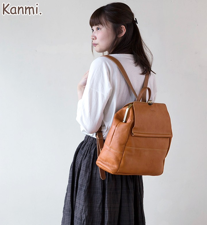 安い得価】 Kanmi. /カンミ mukuri no がま口リュック B17-72 リュック