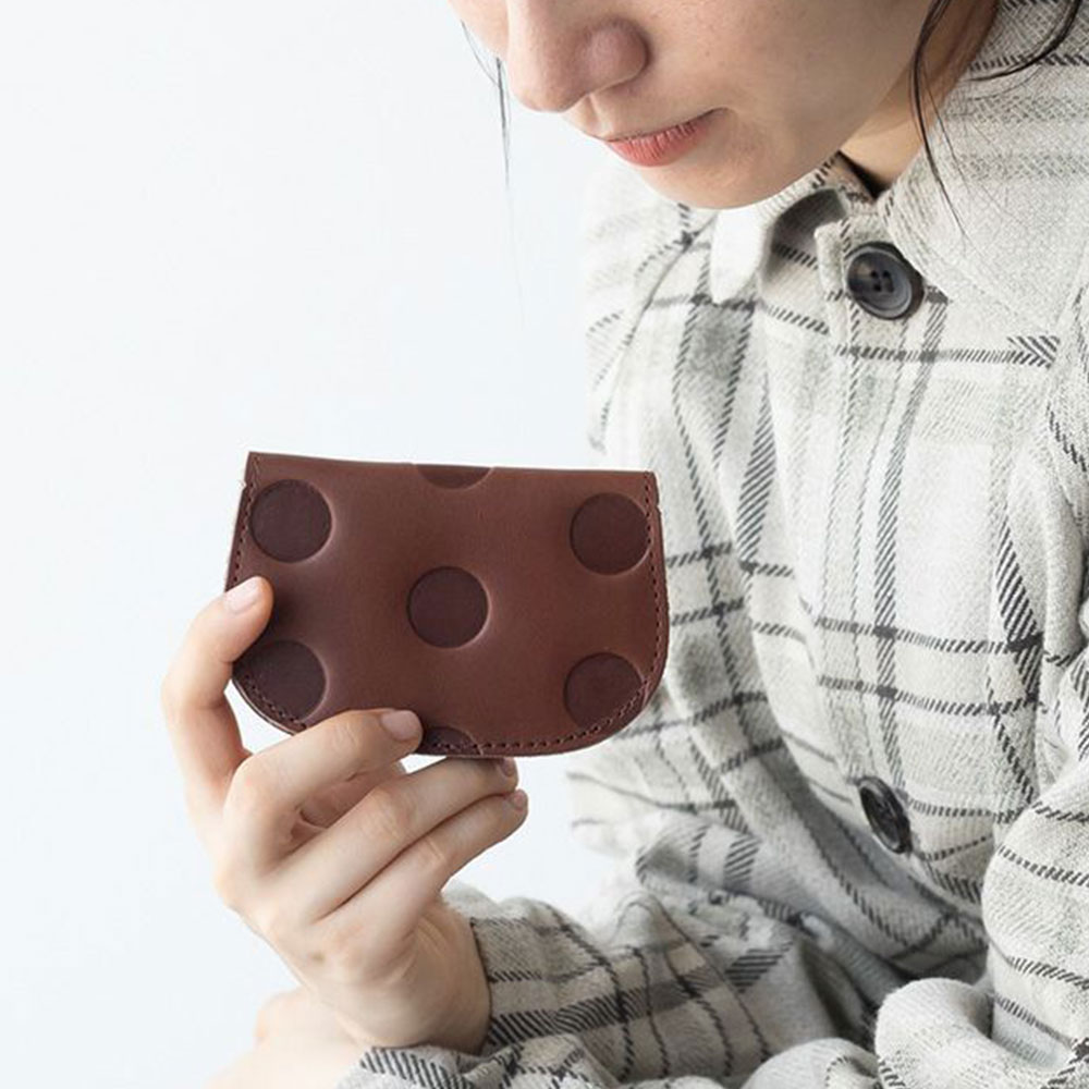 Kanmi./カンミ キャンディ パタンパスケース PS23-18 水玉 ドット カードケース パスケース レディース 本革 レザー 日本製