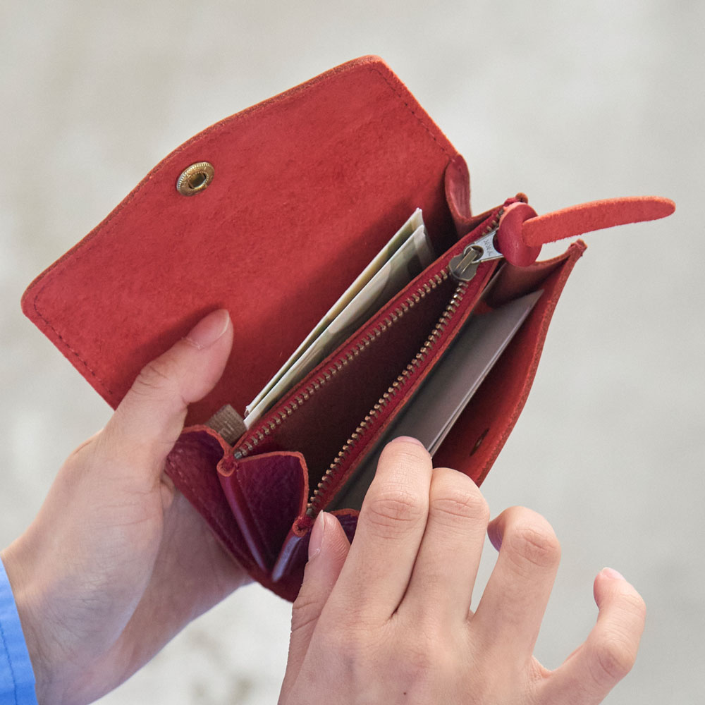 Kanmi  カンミ  財布  ウォレット  レッド kanmi（カンミ） Kanmi./カンミ ドロップツリー ミニウォレット レッド