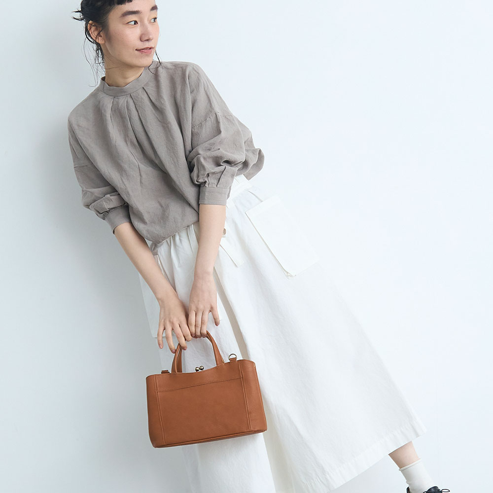 ミルフィーユ がま口 2WAYショルダーバッグ B24-95-15 Kanmi./カンミ ミルフィーユ がま口 2WAYショルダーバッグ B24