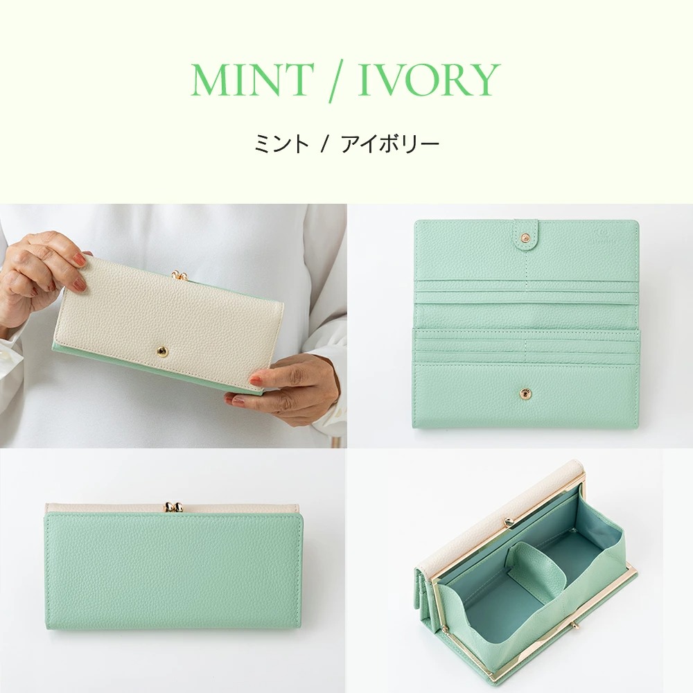 がま口財布 長財布 かわいい 大容量 本革 レディース CHIOCCIOLA