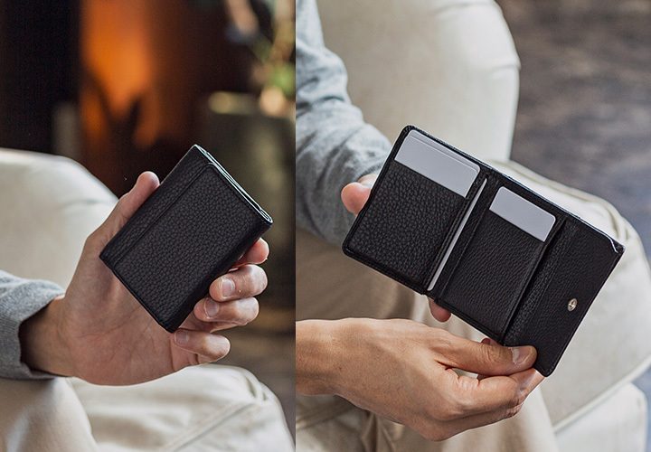 GIUDI（ジウディ） 財布 三つ折り イタリア製 ソフトエンボスレザー