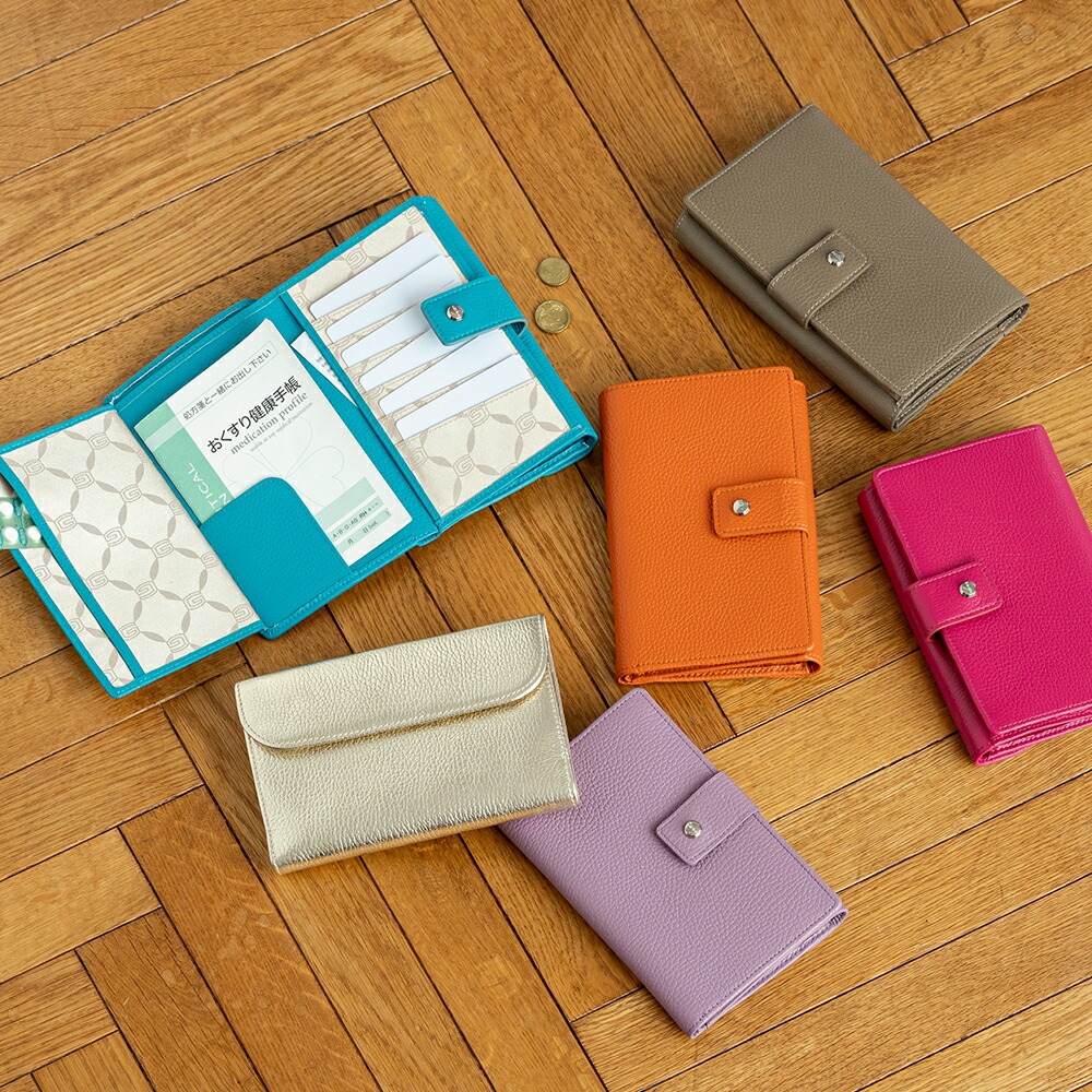 GIUDI（ジウディ） イタリア製 一目瞭然 通院ウォレット お薬手帳