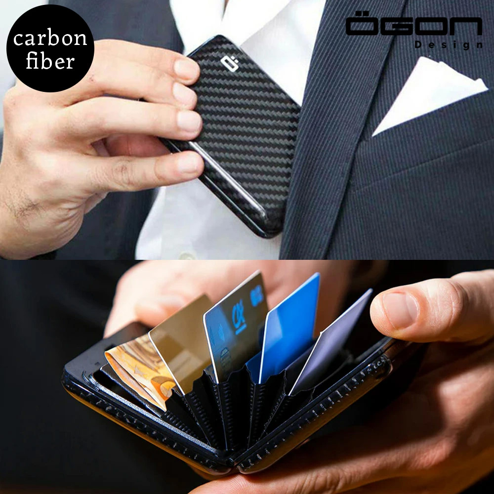 OGON（オゴン） クレジットカードケース 財布 メンズ カーボン