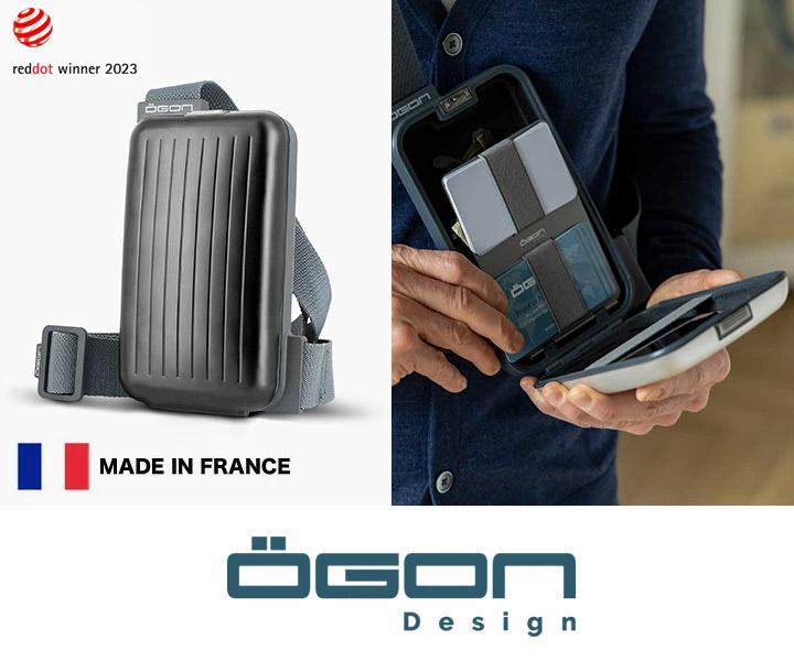 正規日本代理店 OGON/オゴン フランス製 アルミ スリングバッグ PHONE 
