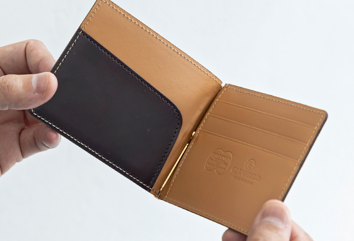 コードバン レザー 日本製 マネークリップ 札バサミ 本革 GLENFIELD