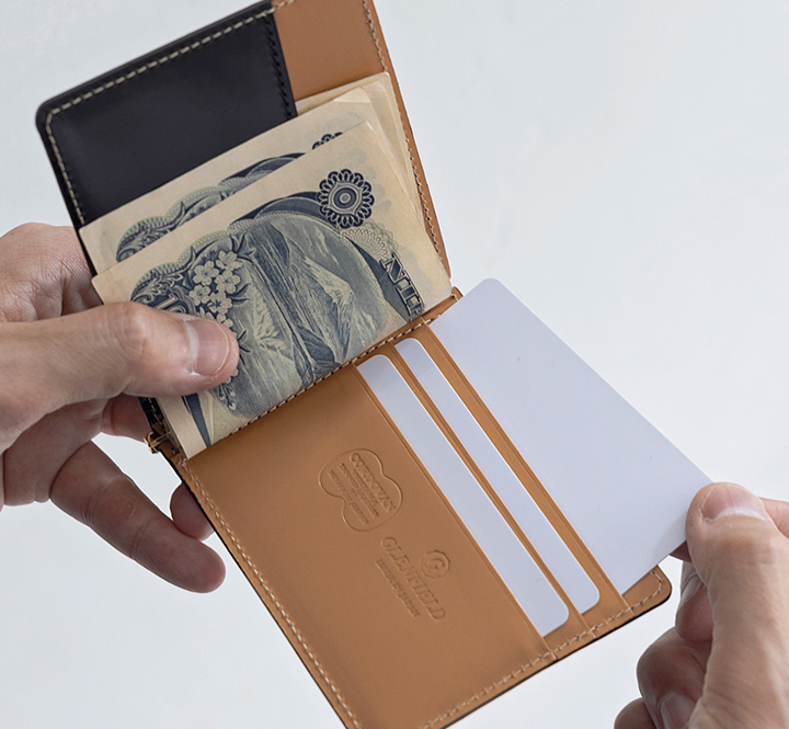 コードバン レザー 日本製 マネークリップ 札バサミ 本革 GLENFIELD