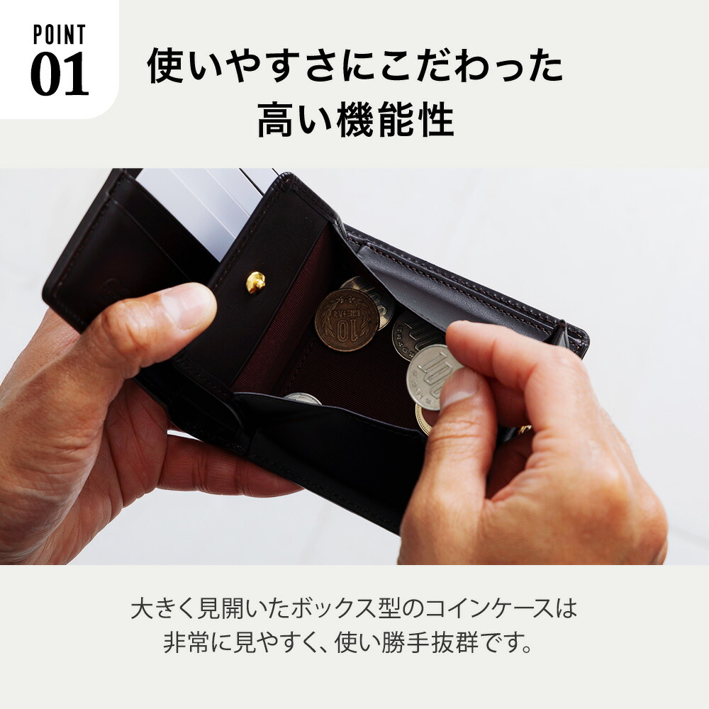 FLYING HORSE 二つ折り財布 FLYING HORSE 日本製 コードバンレザー 二つ折り財布 本革 財布