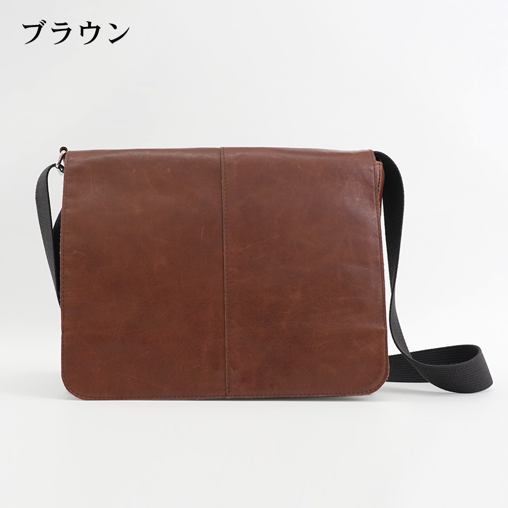 日本製 軽量 馬革 ショルダーバッグ 本革 バッグ 無地 FLYING HORSE
