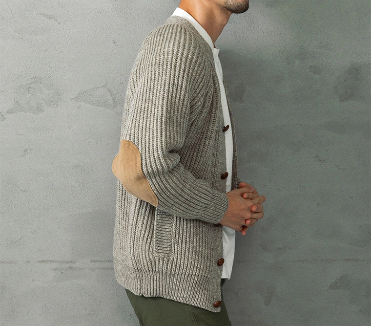 美品！英国製【ハイランド2000】ローゲージ ショールカラー