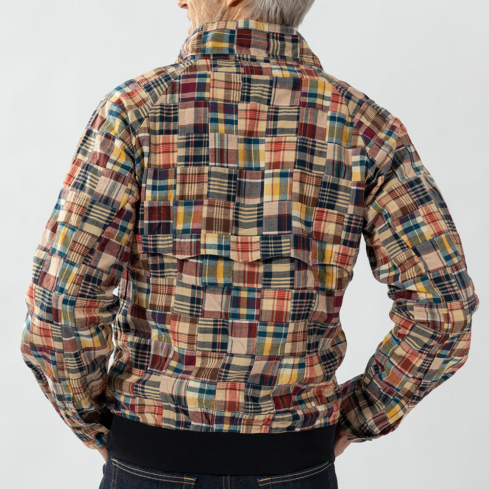 【美品】バーバリー ロンドン ノバチェック パッチワーク ブルゾン ジャケット パッチワーク マドラスチェック スイングトップ ジャンパー ブルゾン