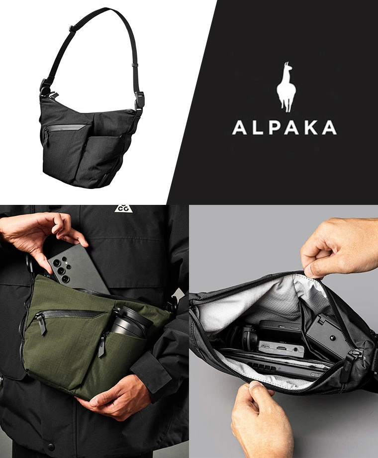 ALPAKA FLOW SATCHEL 2L スリングバッグ ショルダーバッグ 斜め
