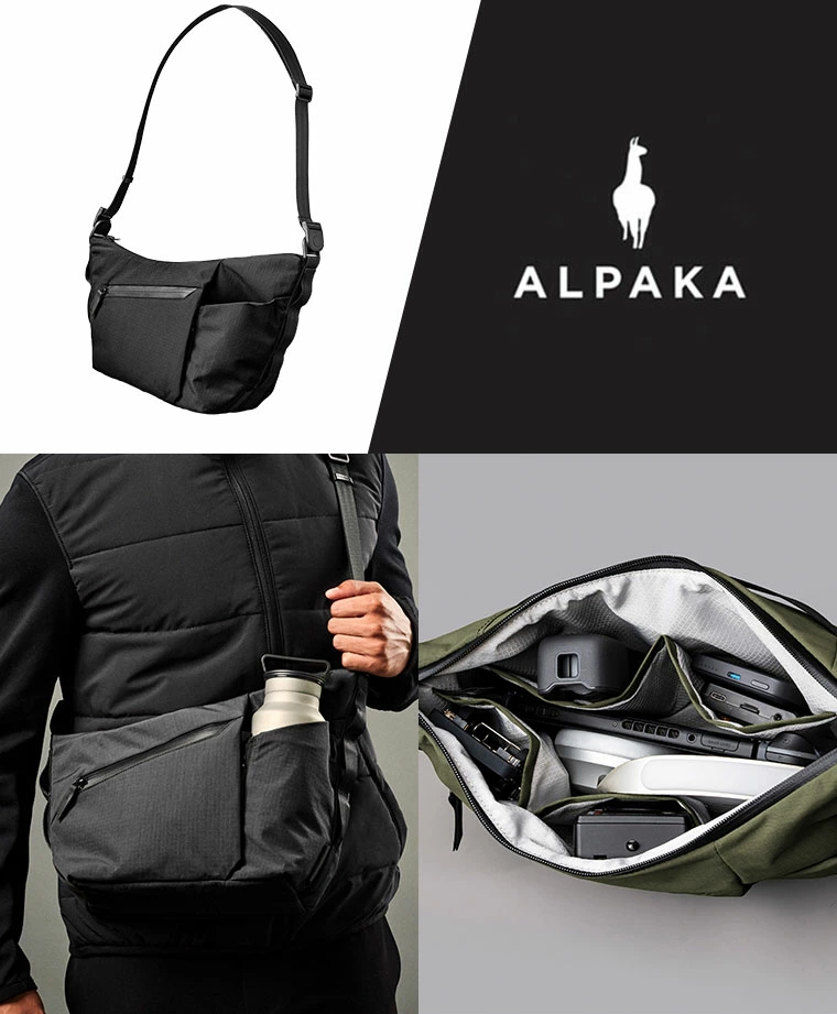 スリングバッグ ショルダーバッグ 4L ALPAKA FLOW SATCHEL 4L スリングバッグ ショルダーバッグ 斜め掛け