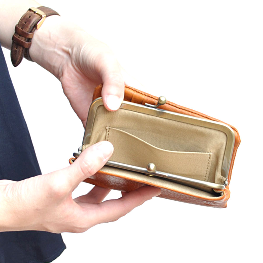 CLEDRAN（クレドラン） NOM PURSE WALLET がま口財布 本革 レザー 財布