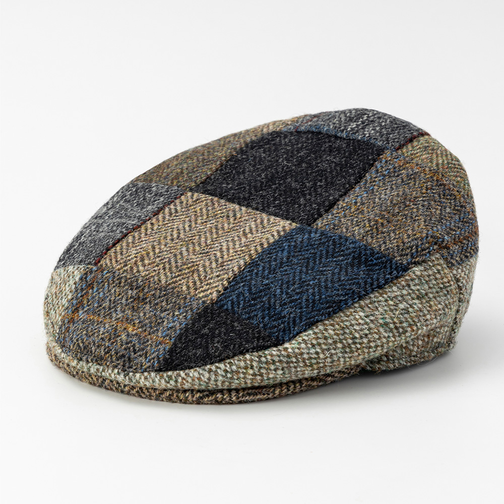 英国製 ハリスツイード ハンチングキャップ 帽子 男性 メンズ Harris Tweed 送料無料