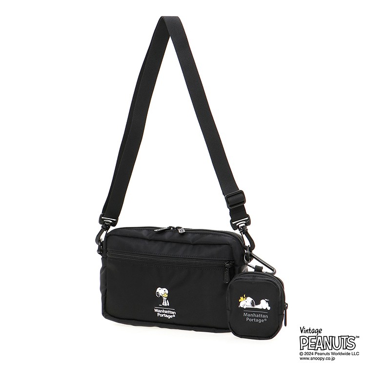 Manhattan Portage Jogger Crossbody Bag - Water-Resistant 1000D Cordura, Small Everyday Bag (Black)