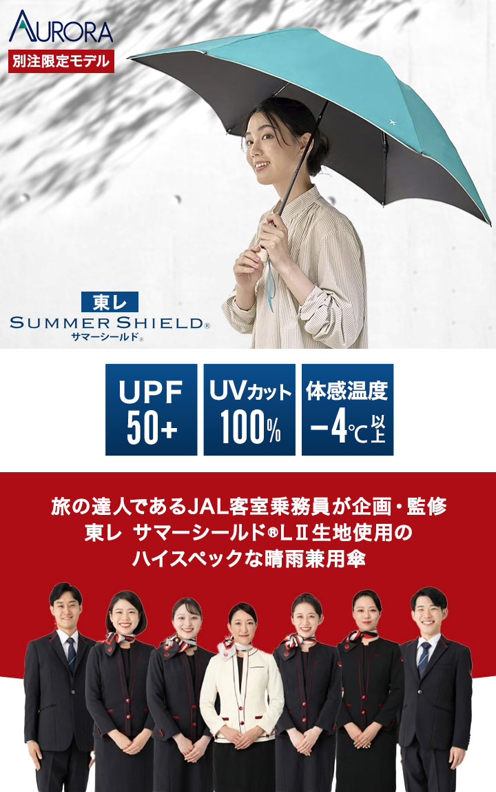 CA企画限定モデル 日傘 東レ サマーシールド Lll 晴雨兼用 折り畳み傘