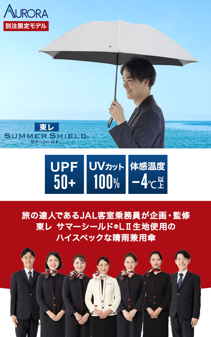 CA企画限定モデル 日傘 東レ サマーシールド Lll 晴雨兼用 折り畳み傘