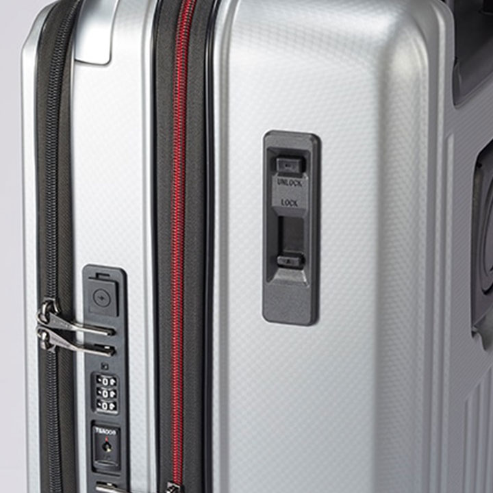 [バーマスｘJALショッピング]フロントオープンビジネスキャリーII シルバー バーマスxJALショッピング]フロントオープンビジネスキャリーII