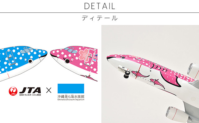 JTA B737-800 ジンベエジェット 1/130モデル 沖縄美ら海水族館