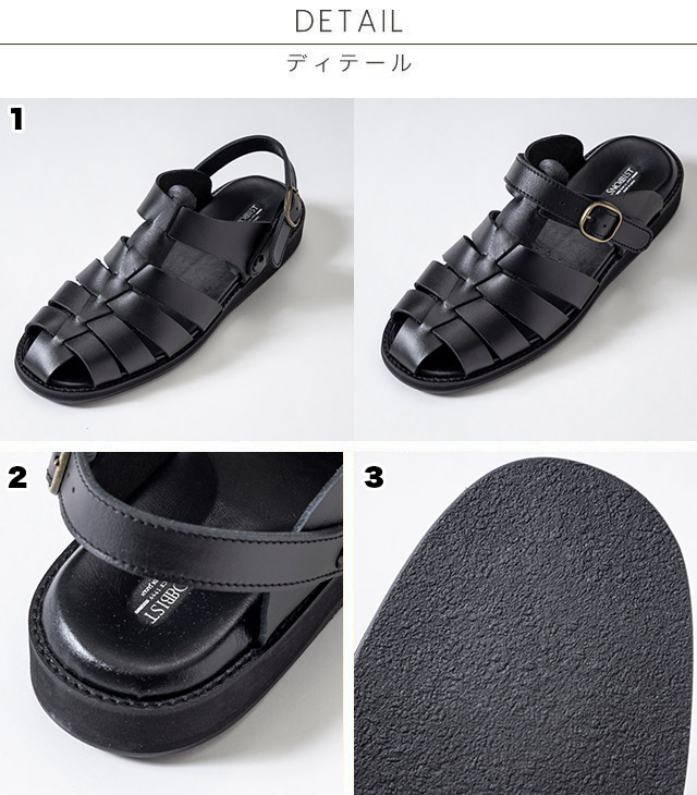 日本製 2WAY レザー グルカサンダル Snobbist スノビスト メンズ 靴 