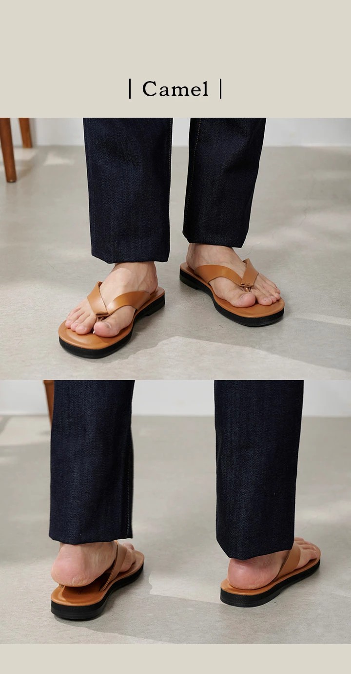 GLENCHECK（グレンチェック） 姫路レザー トングサンダル コンフォート
