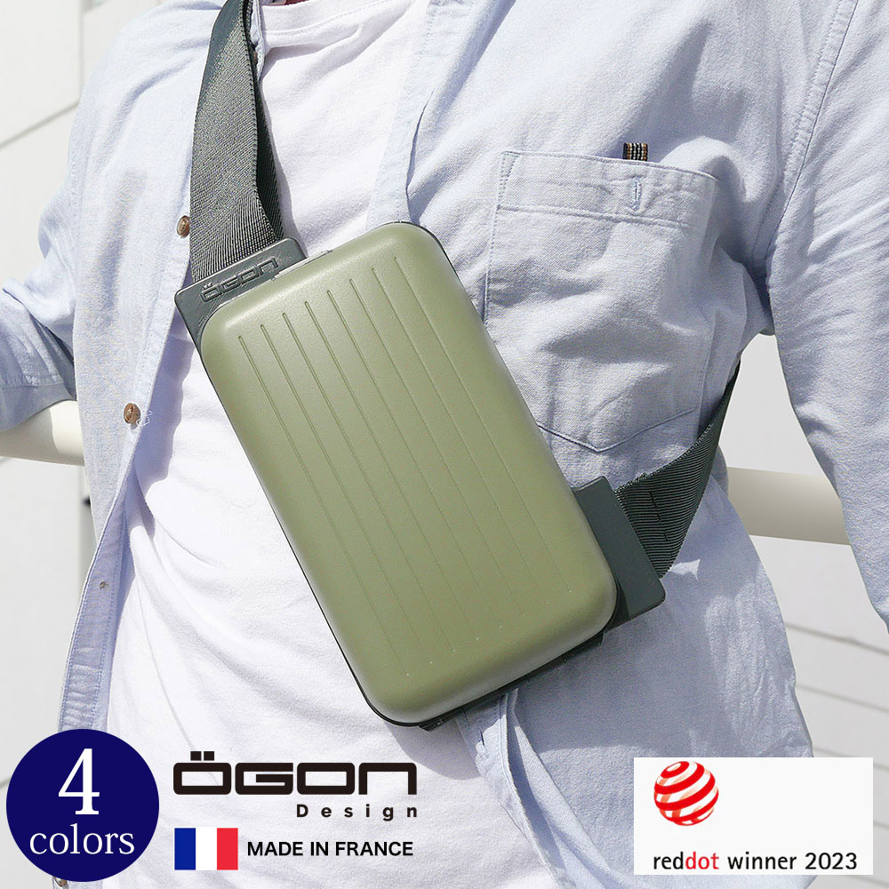 正規日本代理店 OGON/オゴンフランス製 アルミ スリングバッグ PHONE BAG ボディバッグ ショルダーバッグ レッドドット・デザイン賞 送料無料 :1741:GLENCHECK