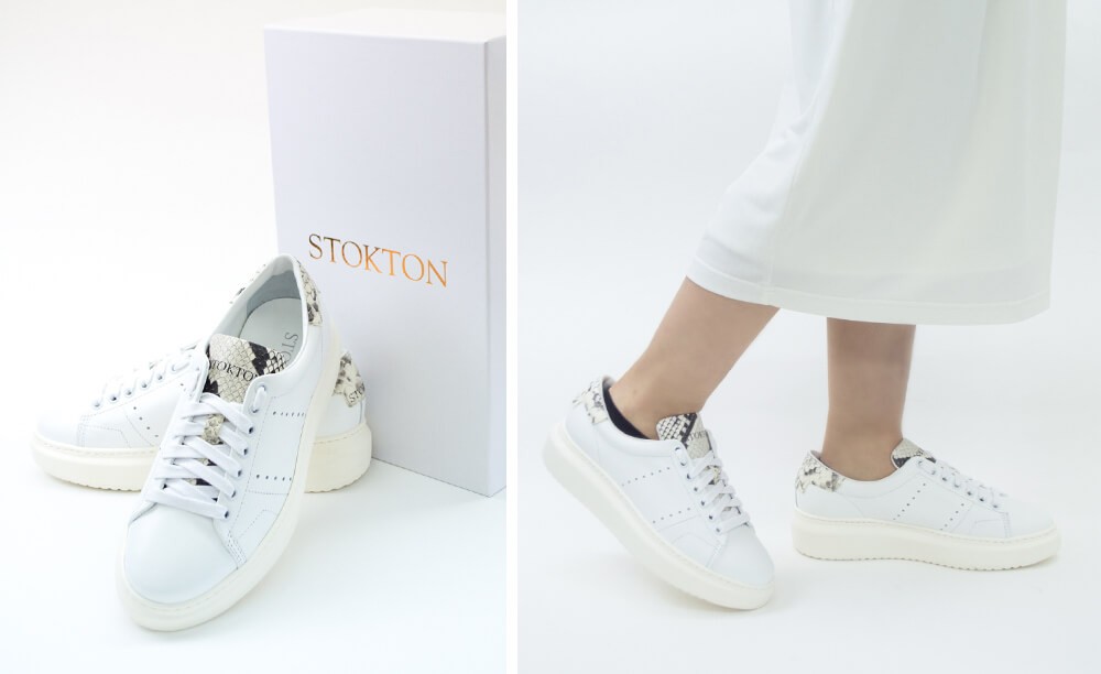 STOKTON レザースニーカー スター ハラコ ✨美品】イタリア製 STOKTON ストックトン 星柄レザー