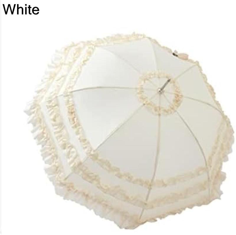 便利な傘 傘ヴィンテージウェディングブライダルスティック傘軽量女性文学小さな甘いプリンセスケイン傘 ...