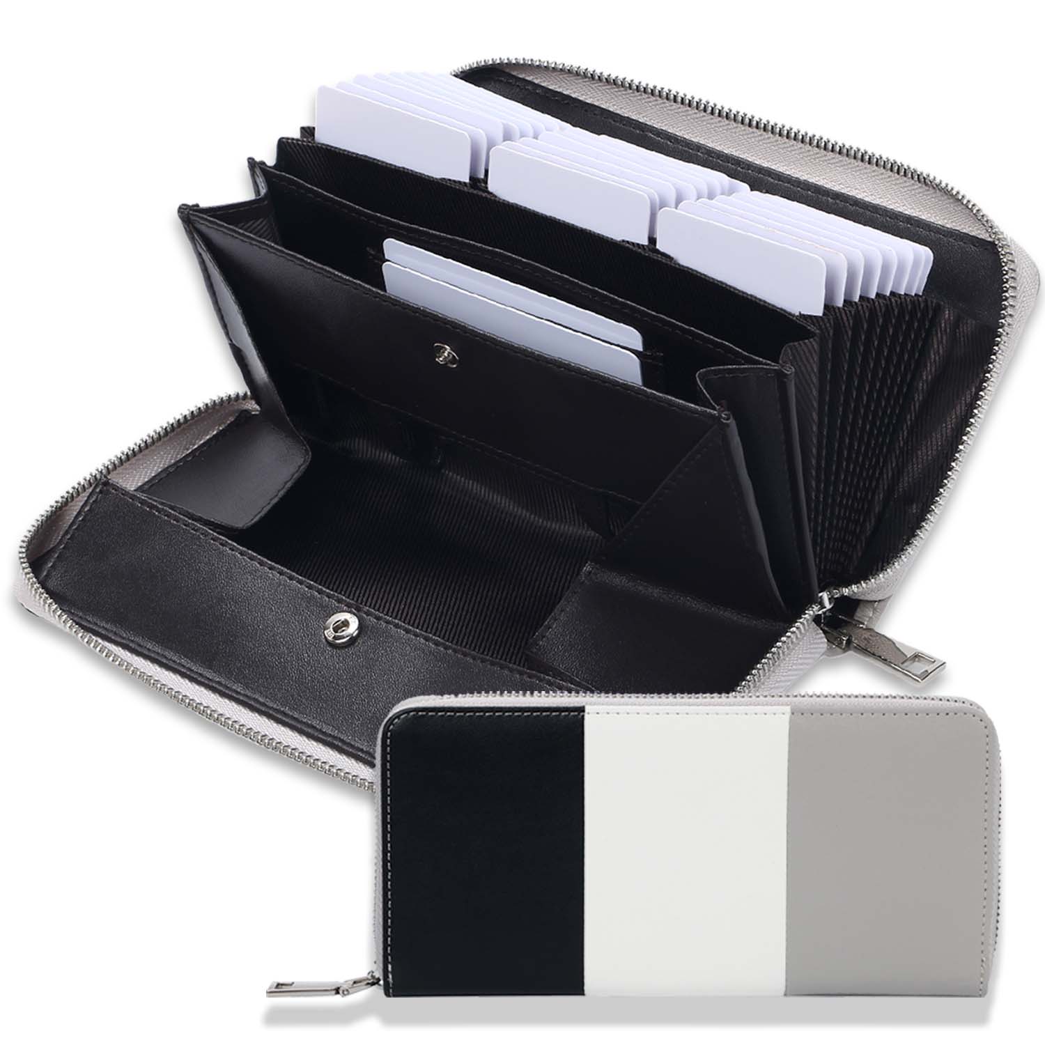 ギャルソン 財布 レディース 大容量 コインスルー 多機能 縦型カード収納 RLYKAL ルリカル ...