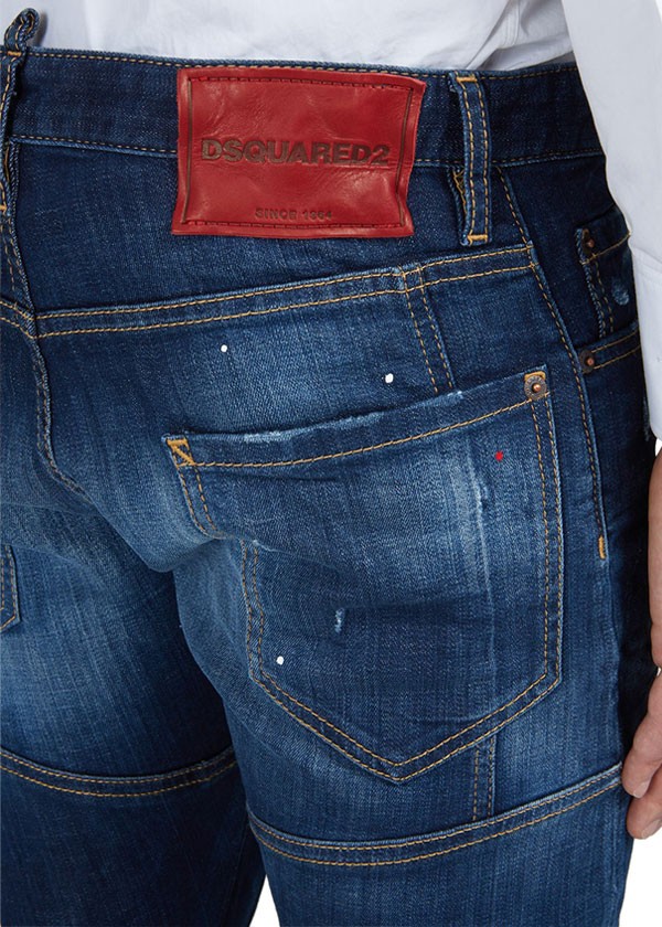 最新作】 ディースクエアード DSQUARED2 バイカー ジーンズ S71LB0345