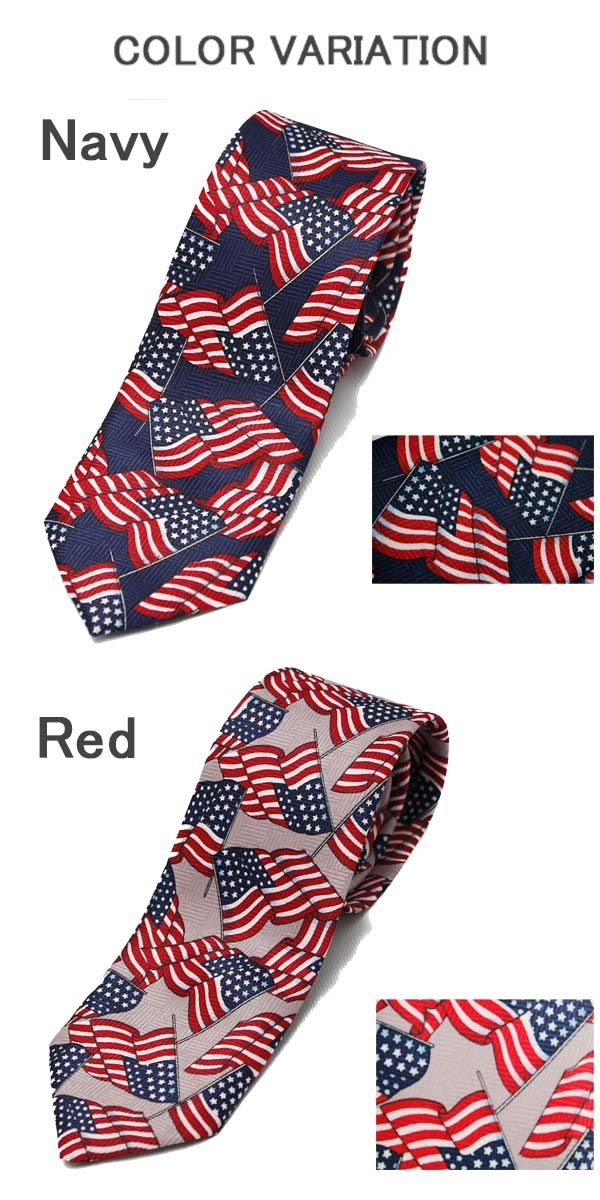 ネクタイ USA 国旗 FLAG アメリカ デザイン Tie カジュアル フォーマル