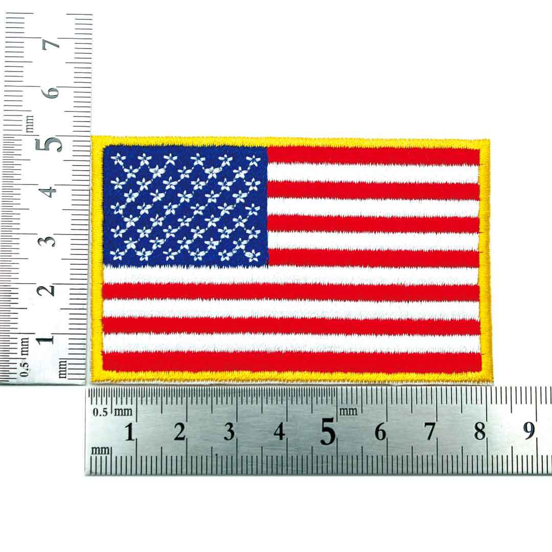 ワッペン アイロン USA アメリカ 国旗 フラッグ アップリケ わっぺん アイロンで簡単貼り付け