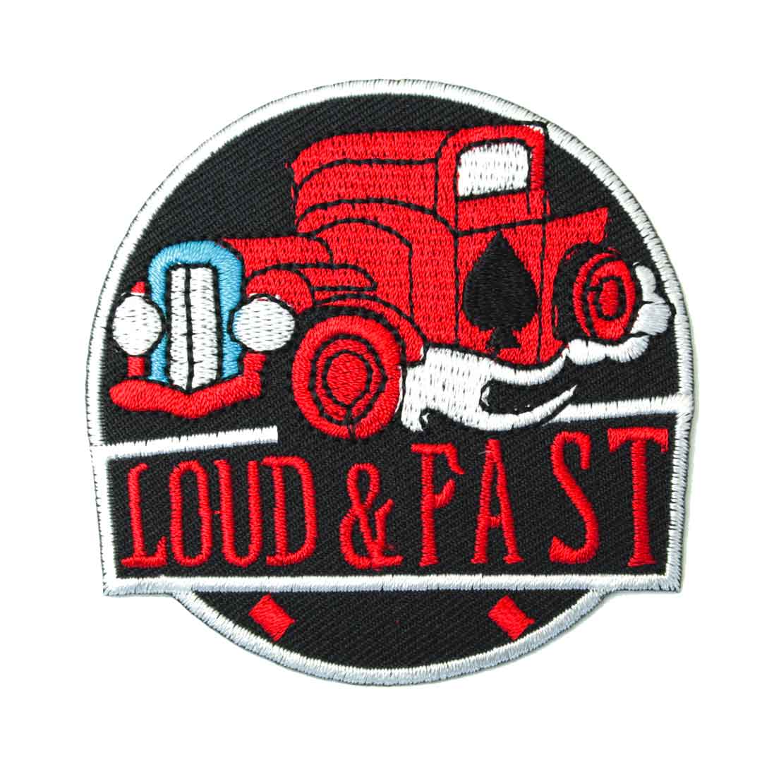 ワッペン アイロン LOUD  FAST フォード モデルA 車 アンティーク アップリケ わっぺん アイロンで簡単貼り付け  :wa0242:GlobalMarket 通販 