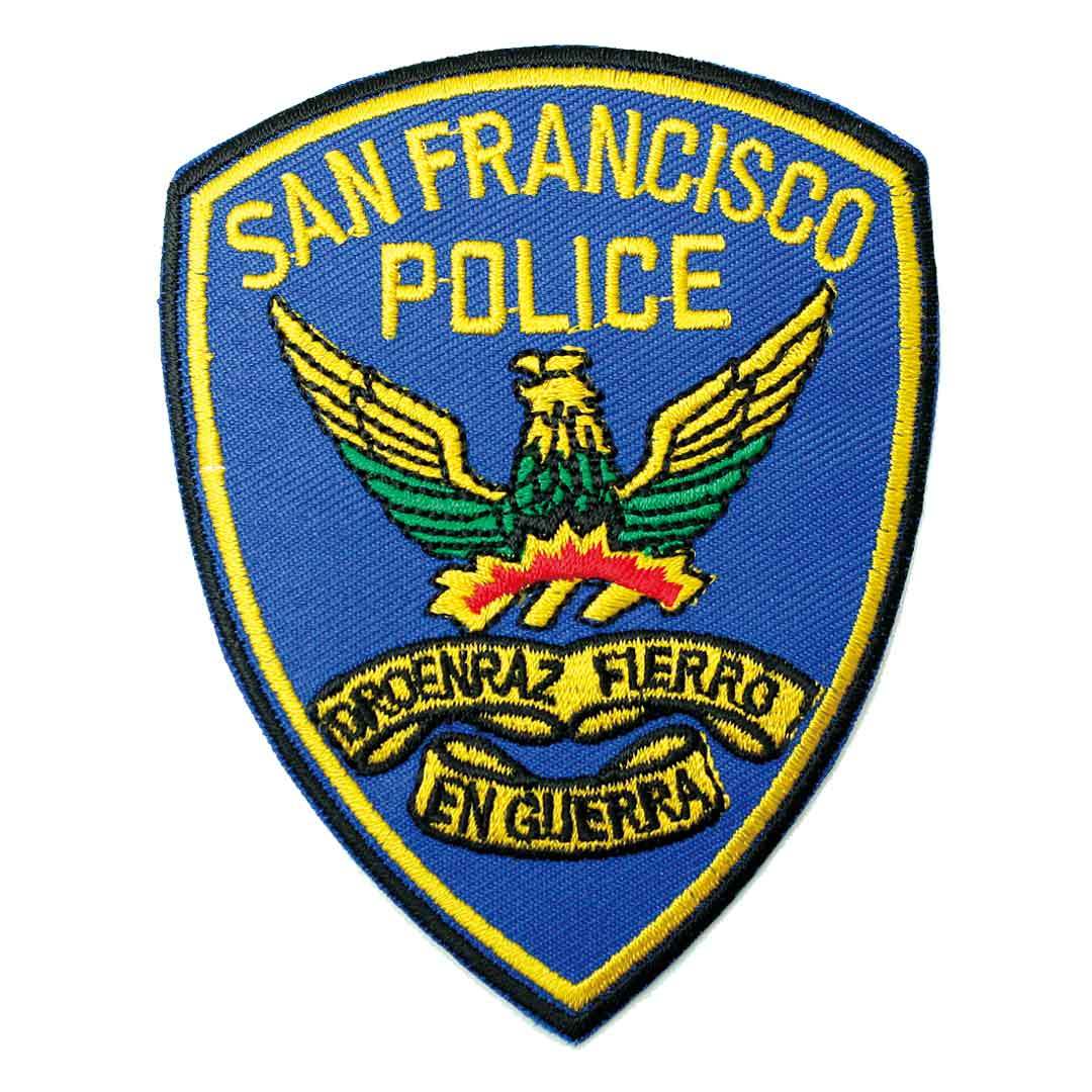 ワッペン アイロン SANFRANCISCO POLICE エンブレム 紋章 ポリス 警察 ブルー アップリケ わっぺん wappen  アイロンで簡単貼り付け :wa0311:GlobalMarket - 通販 - Yahoo!ショッピング