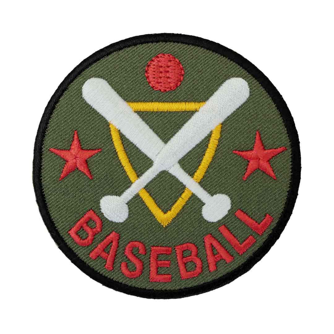 ワッペン アイロン BASEBALL ベースボール エンブレム 野球 オールド