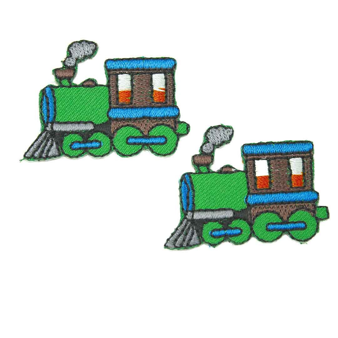 ワッペン アイロン ミニサイズ 2枚セット ミニサイズ 機関車 乗り物 グリーン かわいい 2p アップリケ わっぺん 小さい アイロンで簡単貼り付け Wa1042 2p Globalmarket 通販 Yahoo ショッピング