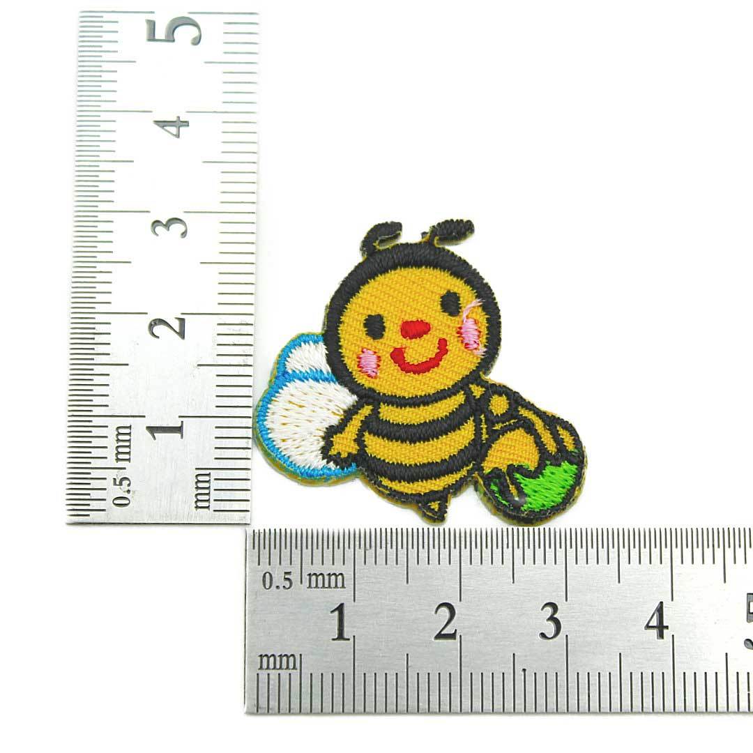 ワッペン アイロン ミニサイズ 2枚セット 2p ミニサイズ 蜂 ハチ かわいい ミツバチ アップリケ わっぺん 小さい アイロンで簡単貼り付け Wa1056 2p Globalmarket 通販 Yahoo ショッピング